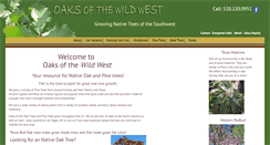 Desktop Screenshot of oaksofthewildwest.com