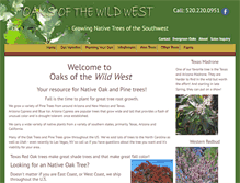 Tablet Screenshot of oaksofthewildwest.com